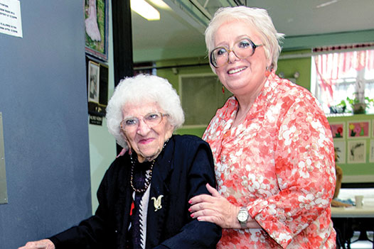 Photo of two women smiling. Link to Life Stage Gift Planner Over Age 70 Situations.